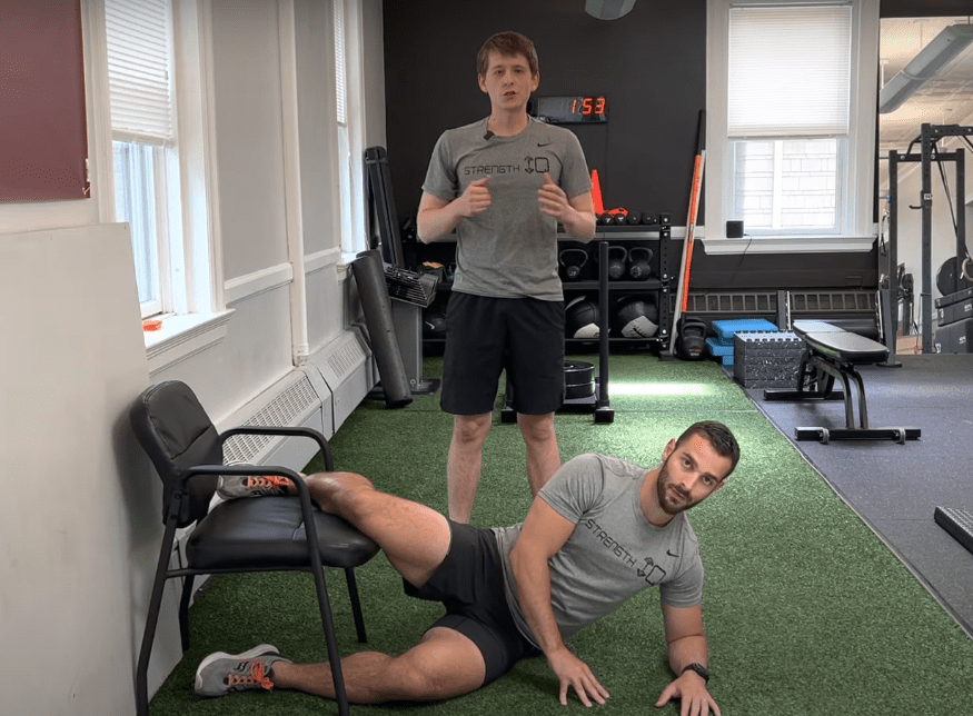 Bent Knee Adductor Side Plank With Assist